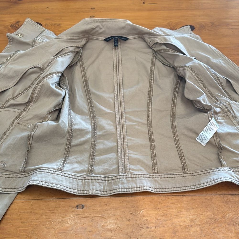 White House Black Market Ruffle Front Jacket - Picture 10 of 17